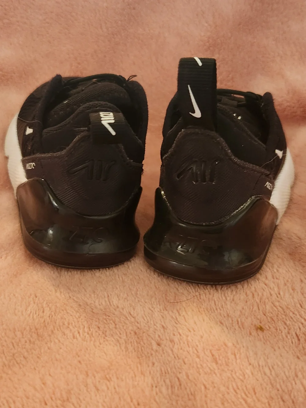 Nike Toddler Black/White Air Max 270 Mesh Sneakers